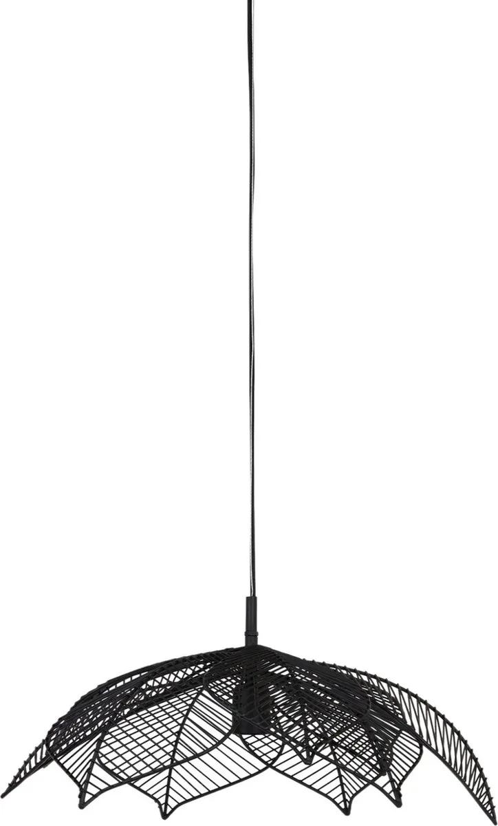 Hanglamp Pavas - Ø54cm - Botanisch - Hanglampen Eetkamer, Slaapkamer, Woonkamer fra Light & Living i Sort – produktbillede