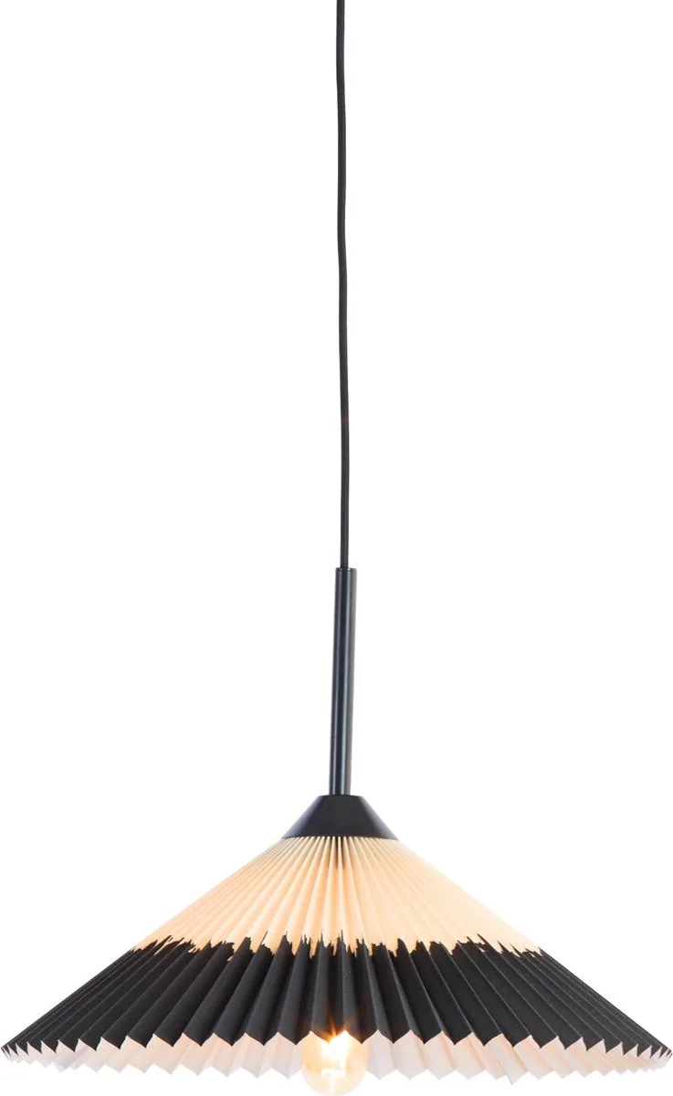 Hanglamp Pleated - 45cm van Light & Living in Zwart – productfoto