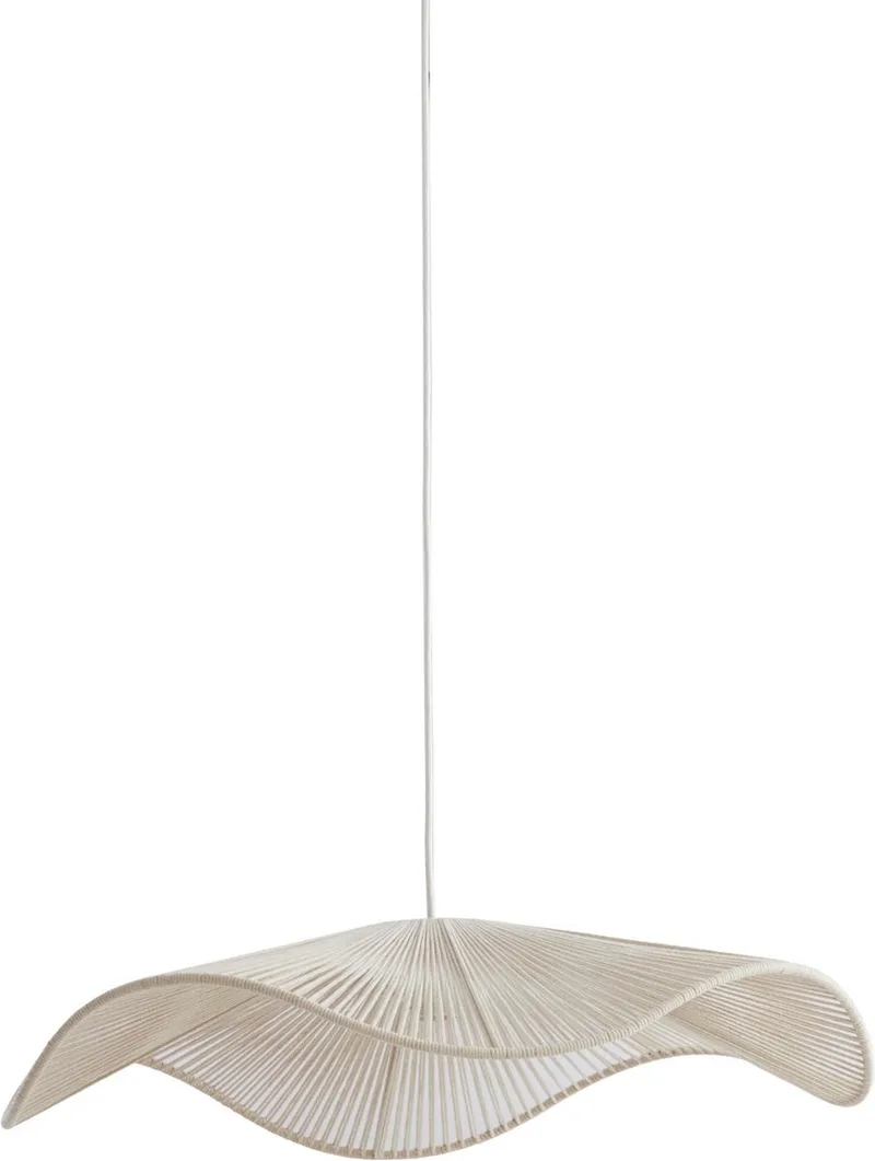 Hanglamp Rafa - Crème - Ø70cm - Modern - Hanglampen Eetkamer, Slaapkamer, Woonkamer fra Light & Living i Hvid – produktbillede