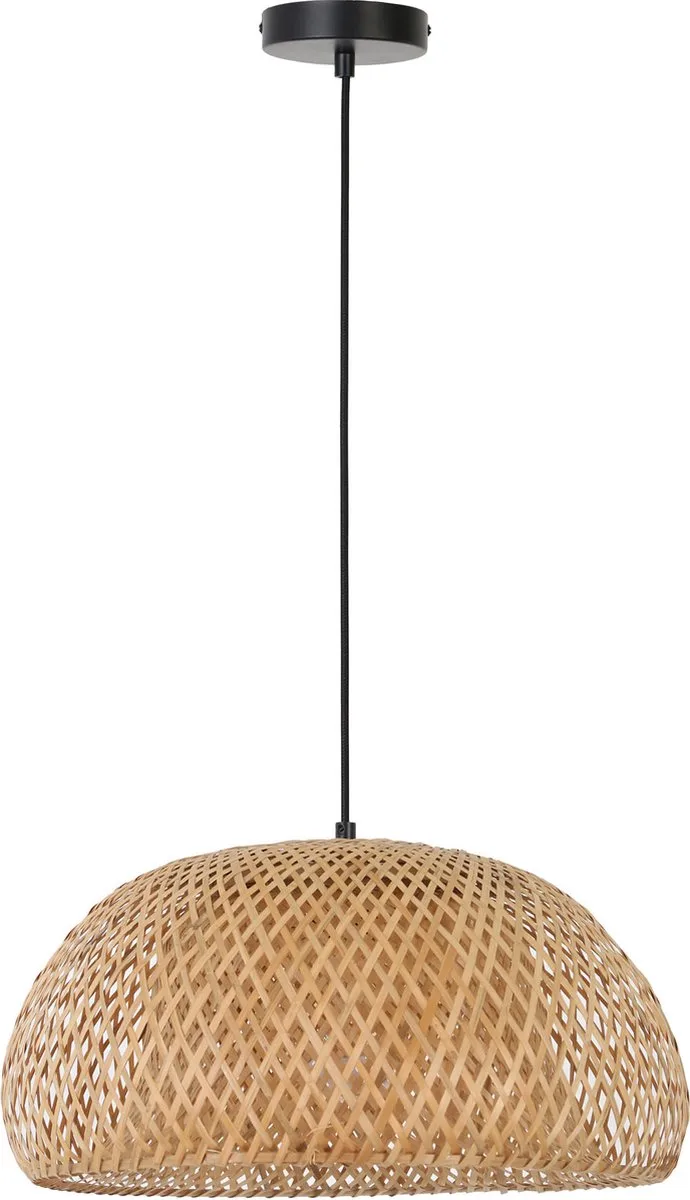 Hanglamp Timeo - Bamboe - Ø44cm - Landelijk - Hanglampen Eetkamer, Slaapkamer, Woonkamer de Light & Living en Marron – photo produit