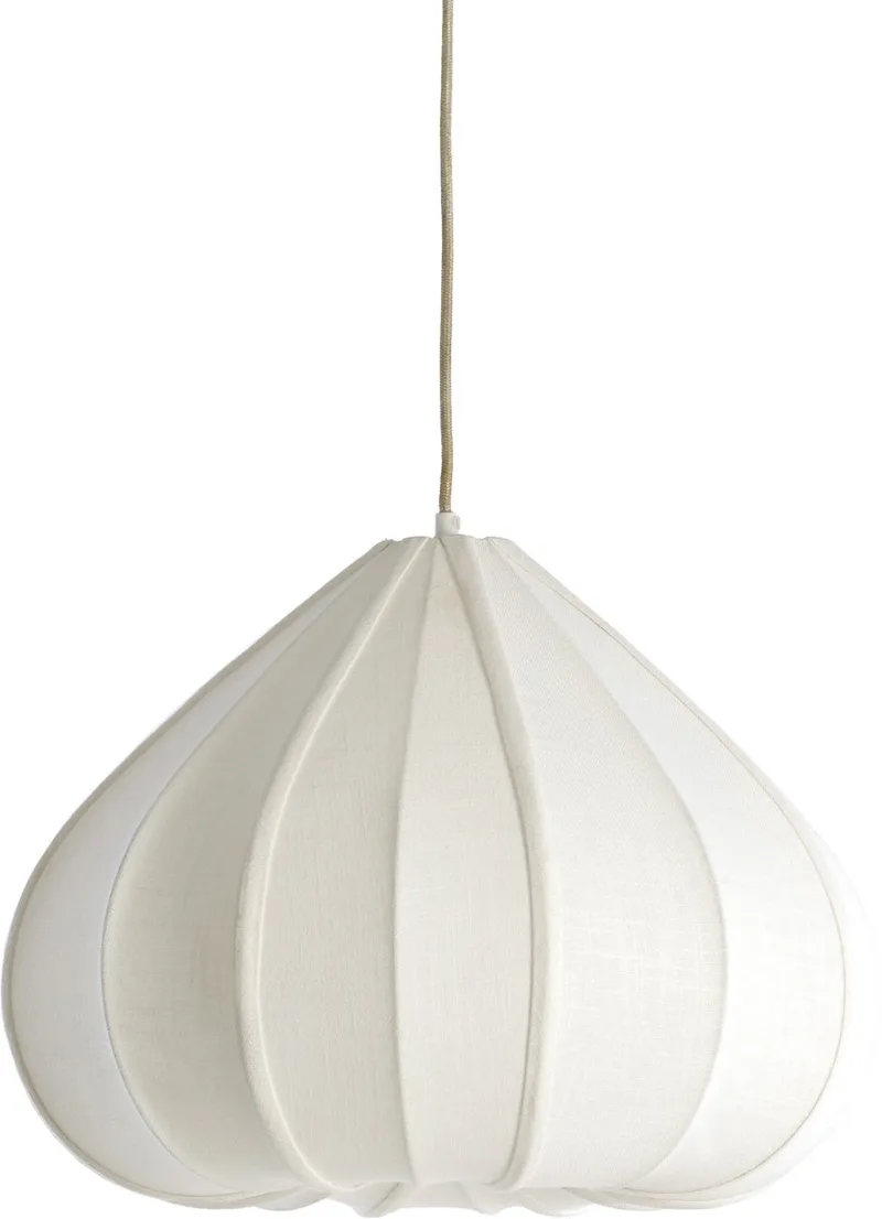 Hanglamp Zubeda - Crème - Ø49cm - Modern - Hanglampen Eetkamer, Slaapkamer, Woonkamer de Light & Living en Blanc – photo produit