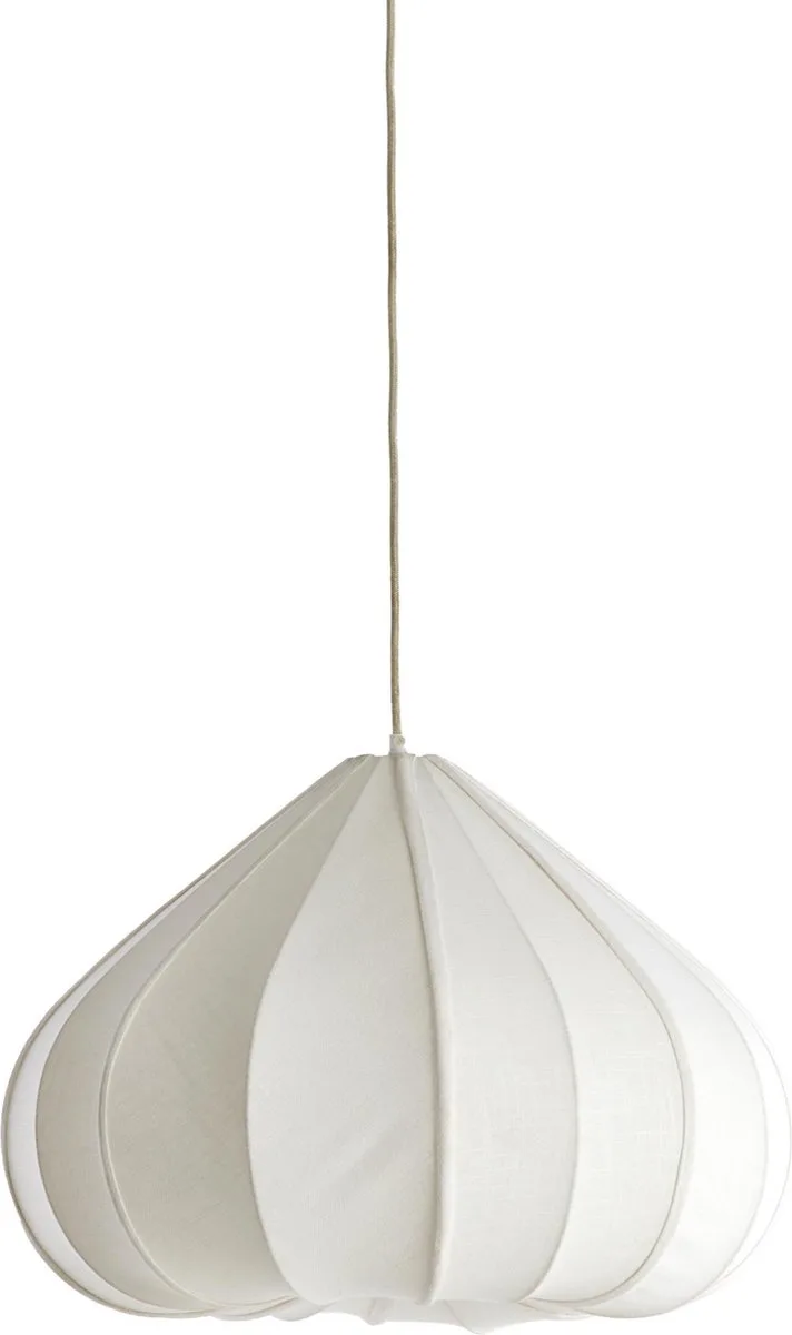 Hanglamp Zubeda - Crème - Ø58.5cm - Modern - Hanglampen Eetkamer, Slaapkamer, Woonkamer de Light & Living en Blanc – photo produit