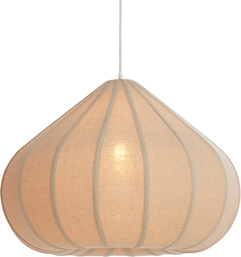 Hanglamp Zubeda - Ø60cm - Modern - Hanglampen Eetkamer, Slaapkamer, Woonkamer de Light & Living en Naturel – photo produit