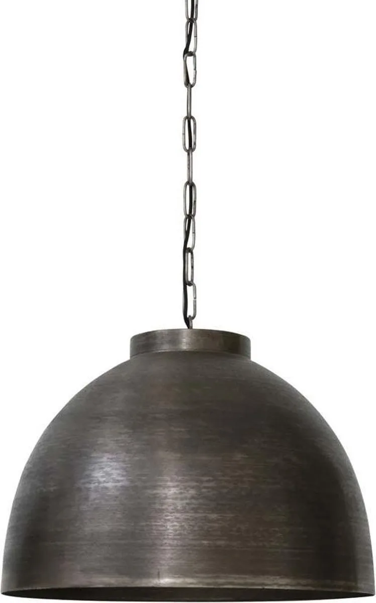 Kylie Hanglamp - Donker Ruw Nikkel - Ø60x42cm de Light & Living en Argent – photo produit