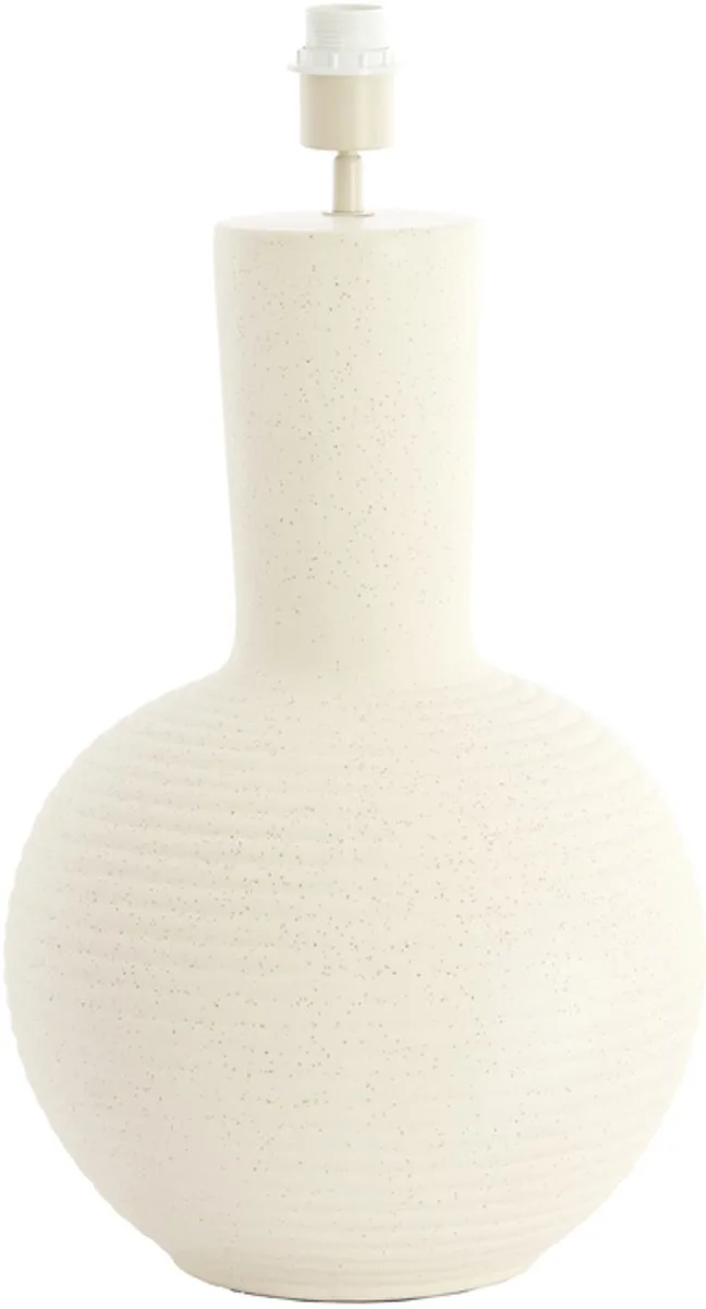 Lampvoet Ø34x62 cm ULLOA keramiek mat crème von Light & Living in Weiß – Produktfoto