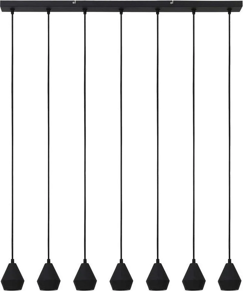 LED Hanglamp KALISSA 7L LED 105x9,5x11 cm de Light & Living en Noir – photo produit