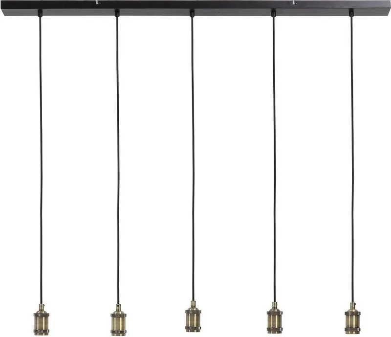 Madelin Hanglamp - Antiek Brons - 5L -120x17x120cm de Light & Living en Or – photo produit