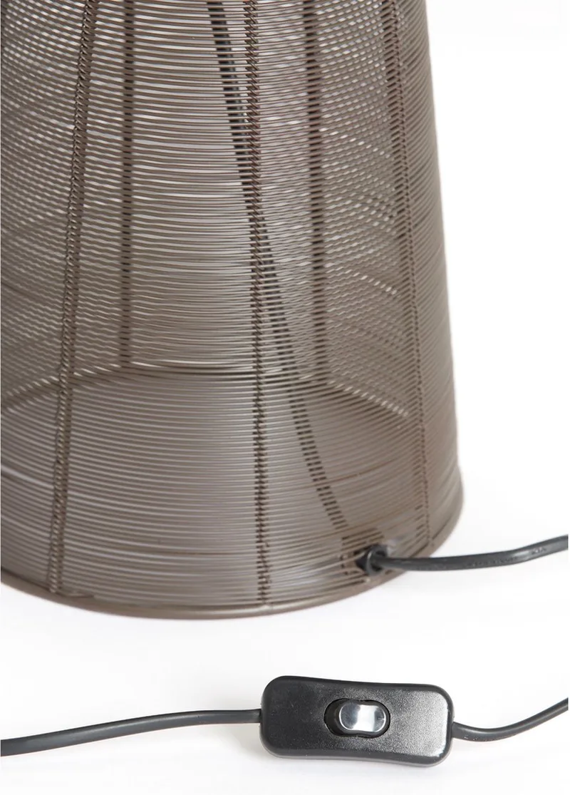 Tafellamp Aboso - Ø24cm - Modern de Light & Living en Marron – photo produit
