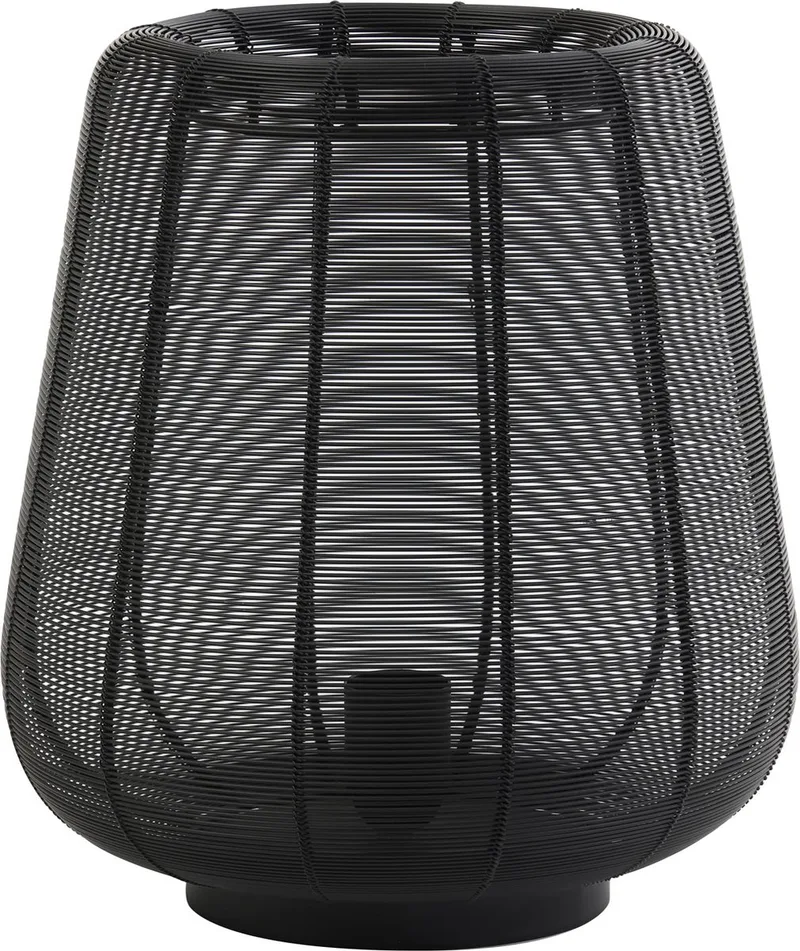 Tafellamp Adeta - Ø29cm - Modern von Light & Living in Schwarz – Produktfoto