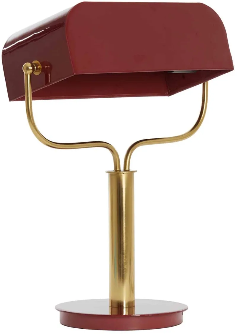 Tafellamp Ayer - 37x14x43cm - Retro de Light & Living en Rouge – photo produit