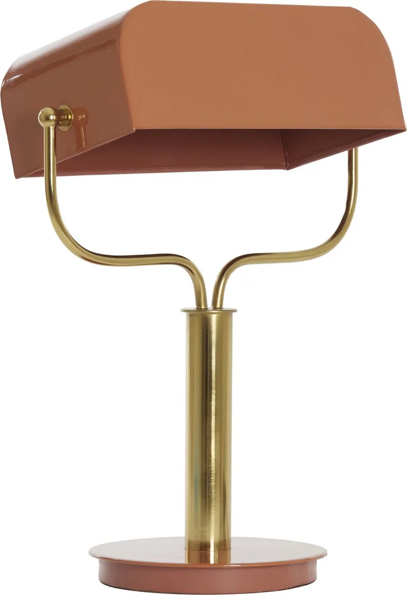Tafellamp Ayer 43cm - Oranje/Goud de Light & Living en Orange – photo produit