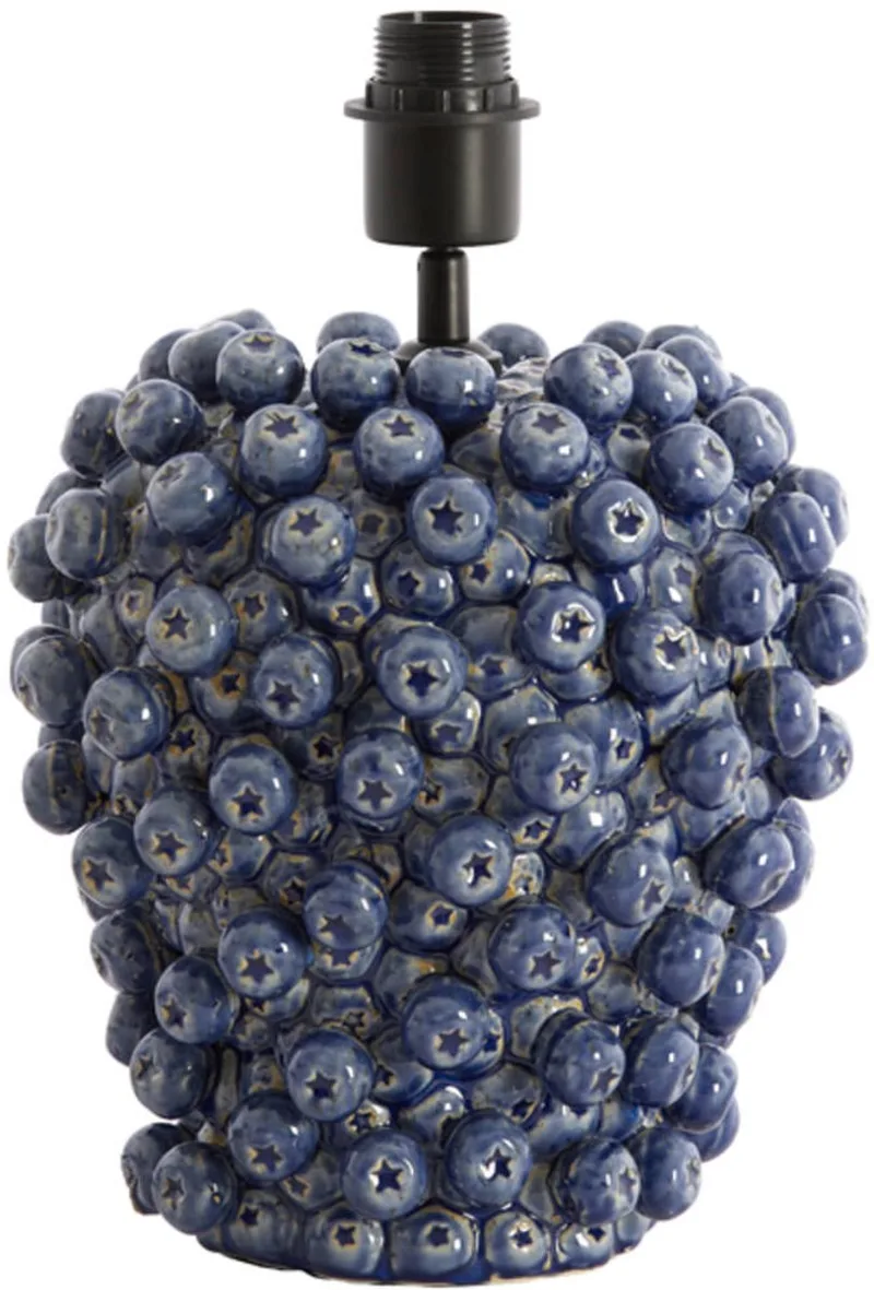 Tafellamp - Berries - keramiek - Ø 26cm - E27 - 1742780 fra Light & Living i Blå – produktbillede