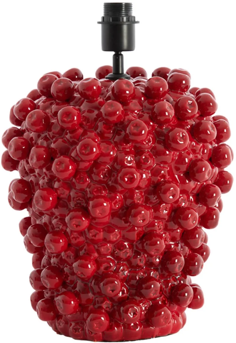 Tafellamp - Berries - keramiek - Ø 32cm - E27 - 1742879 de Light & Living en Rouge – photo produit