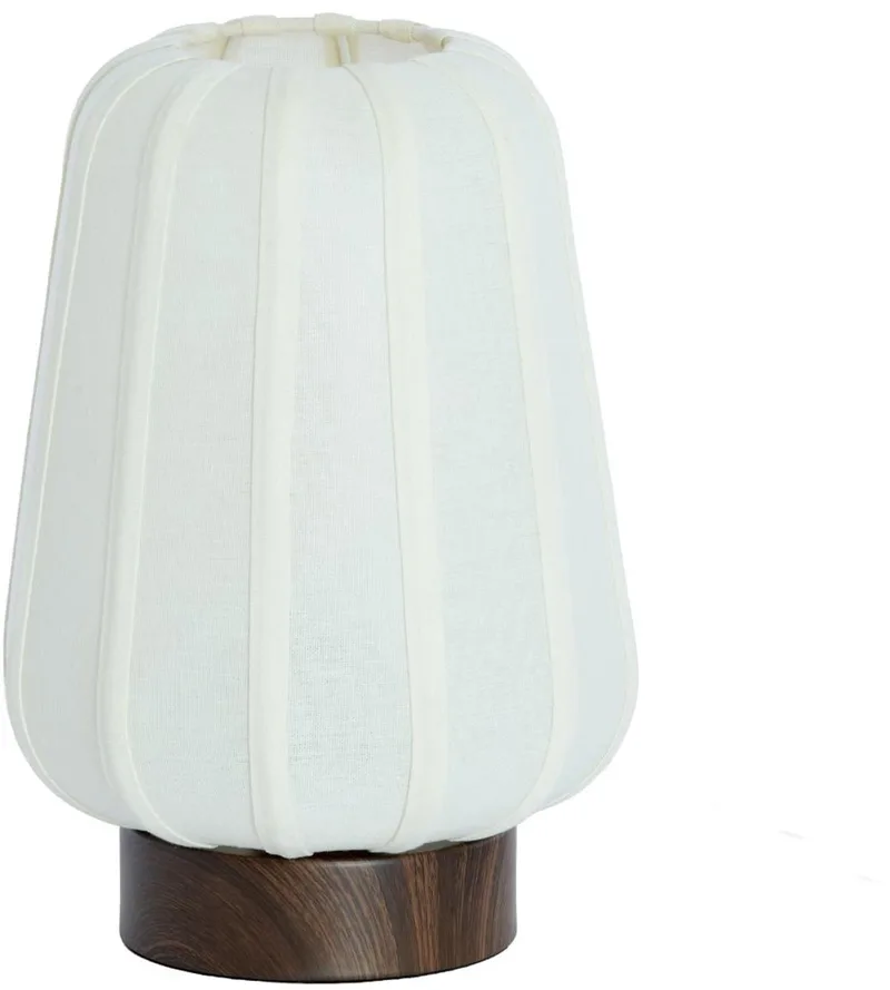 Tafellamp Bibury - Donkerbruin - Ø20cm - Modern de Light & Living en Blanc – photo produit