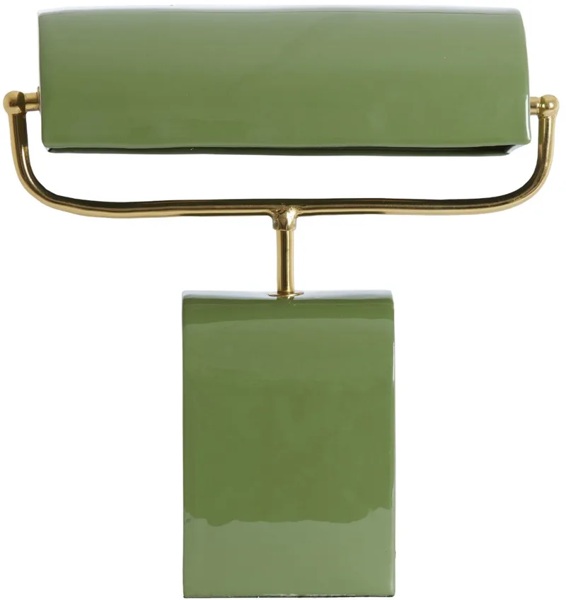 Tafellamp Cardona - 35x15.5x38cm - Retro von Light & Living in Grün – Produktfoto