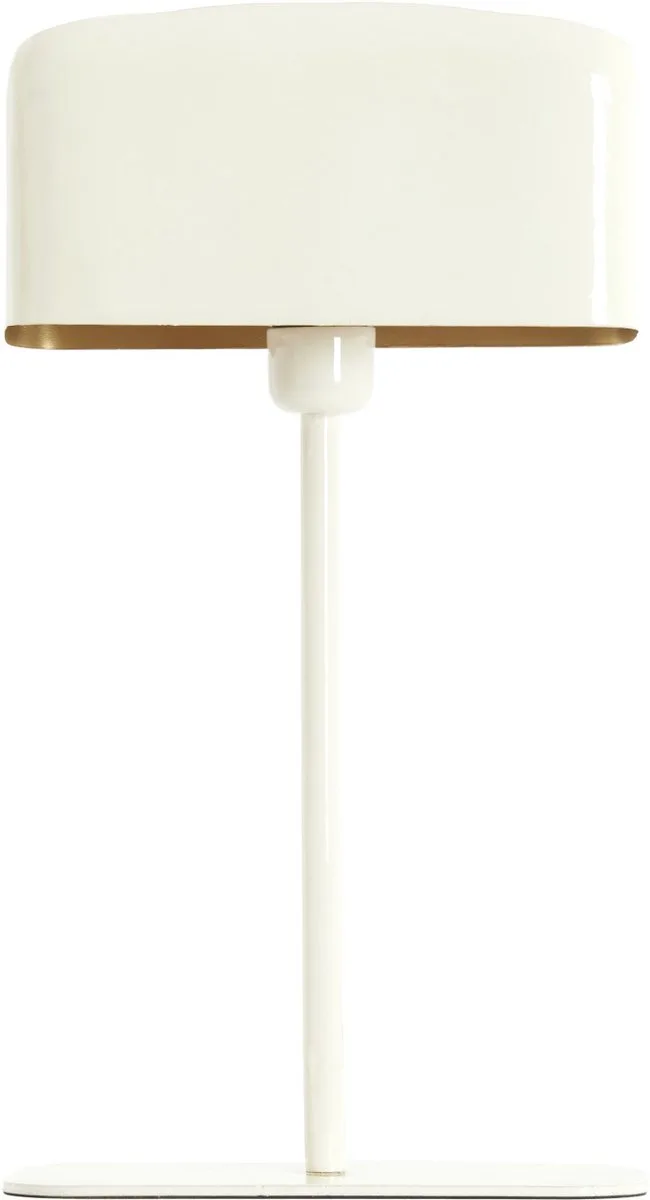 Tafellamp - crème - Elenie - metaal - nachtkastlamp - E27 - 1897343 fra Light & Living i Beige – produktbillede