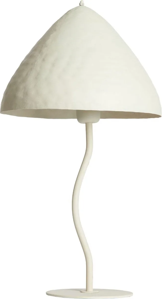 Tafellamp Elimo - Crème - Ø25cm - Modern von Light & Living in Weiß – Produktfoto