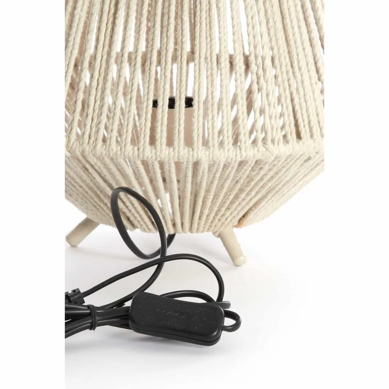 Tafellamp Felida - Crème - Ø28cm - Modern de Light & Living en Blanc – photo produit