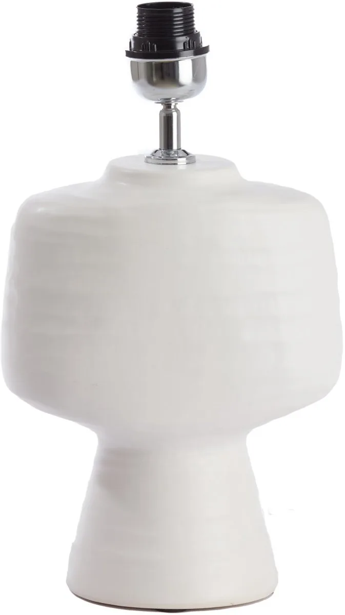 Tafellamp Gandoro Keramiek, 39cm (excl. kap) van Light & Living in Wit – productfoto