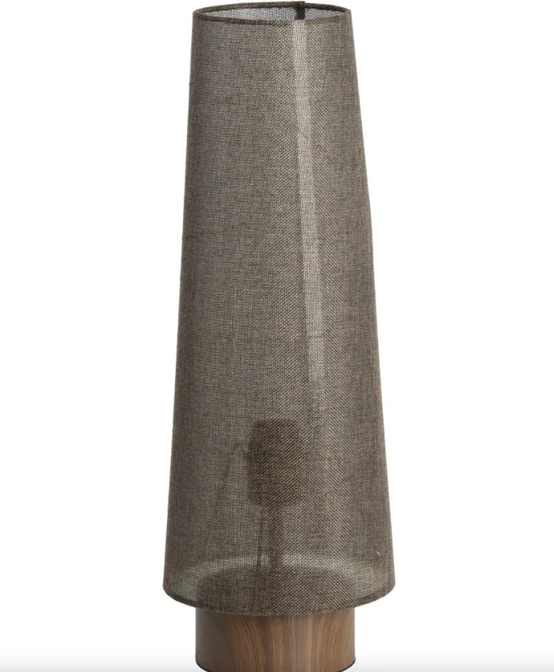 Tafellamp Howie 53cm de Light & Living en Donkerbruin – photo produit