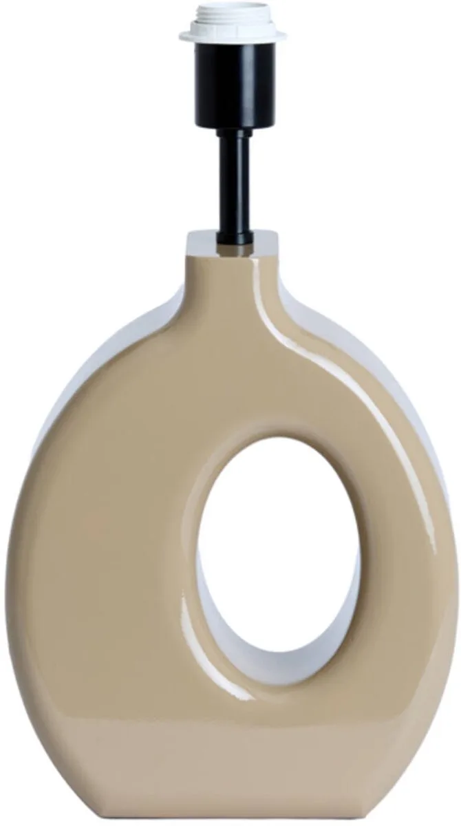 Tafellamp - KANTI - hout - losse armatuur - E27 - 1743382 fra Light & Living i Creme – produktbillede