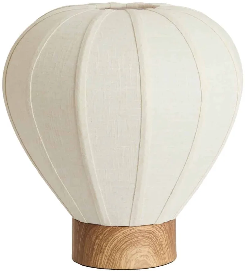 Tafellamp Kyzo - Naturel - Ø35x36cm - Modern de Light & Living en Blanc – photo produit
