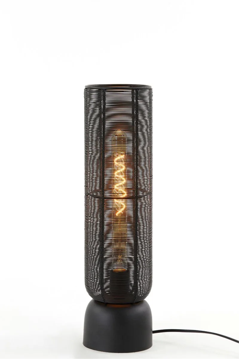 Tafellamp Lezuza 50cm de Light & Living en Mat Zwart – photo produit