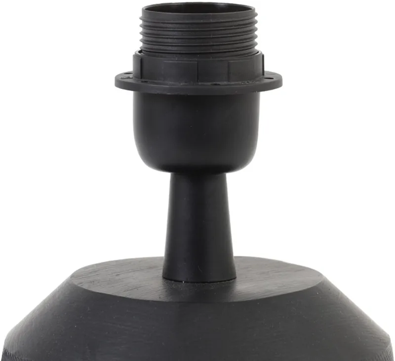 Tafellamp Lilou 18cm - (excl. kap) von Light & Living in Mat zwart – Produktfoto