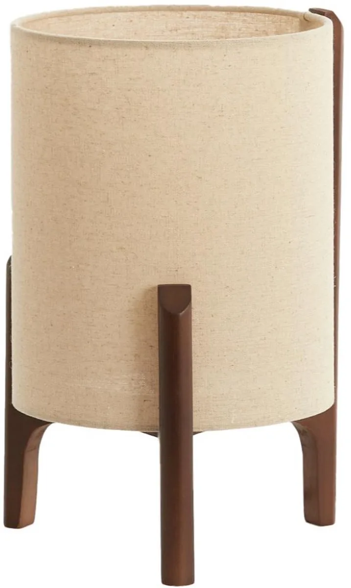 Tafellamp Litto - Ø22cm - Modern von Light & Living in Donkerbruin – Produktfoto
