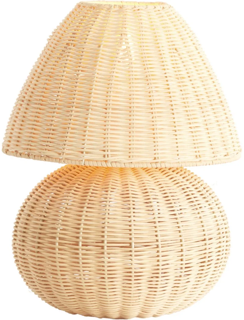 Tafellamp - Mavon - rotan - Ø 28cm - E27 - 1898084 de Light & Living en Naturel – photo produit