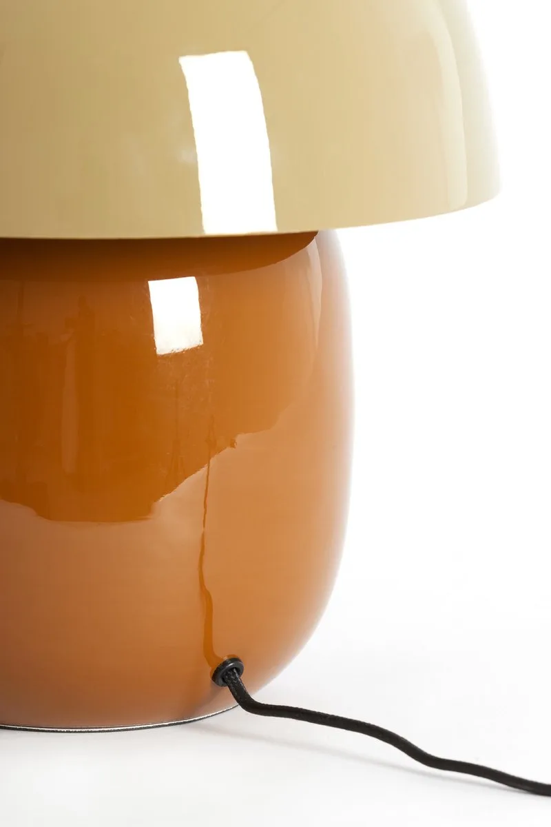 Tafellamp - Mimosa - metaal - Ø 30cm - E27 - 8058182 de Light & Living en Marron – photo produit
