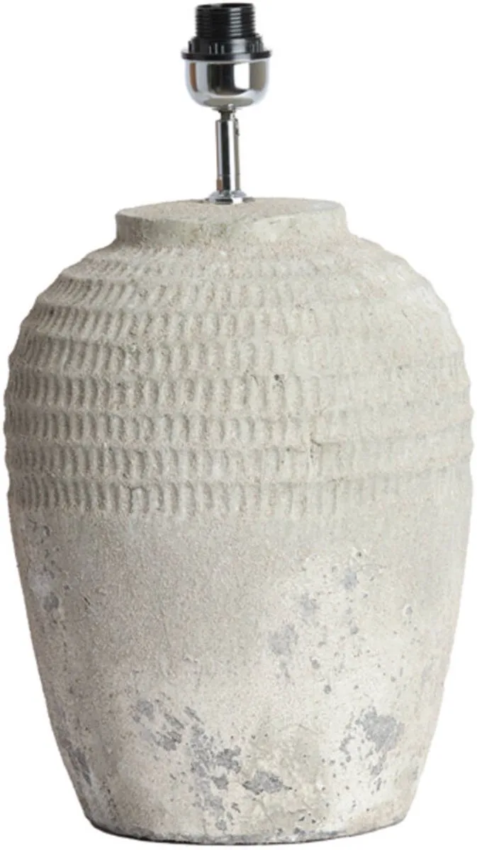 Tafellamp - MINORA - keramiek - losse armatuur - E27 - 1743027 de Light & Living en Gris – photo produit