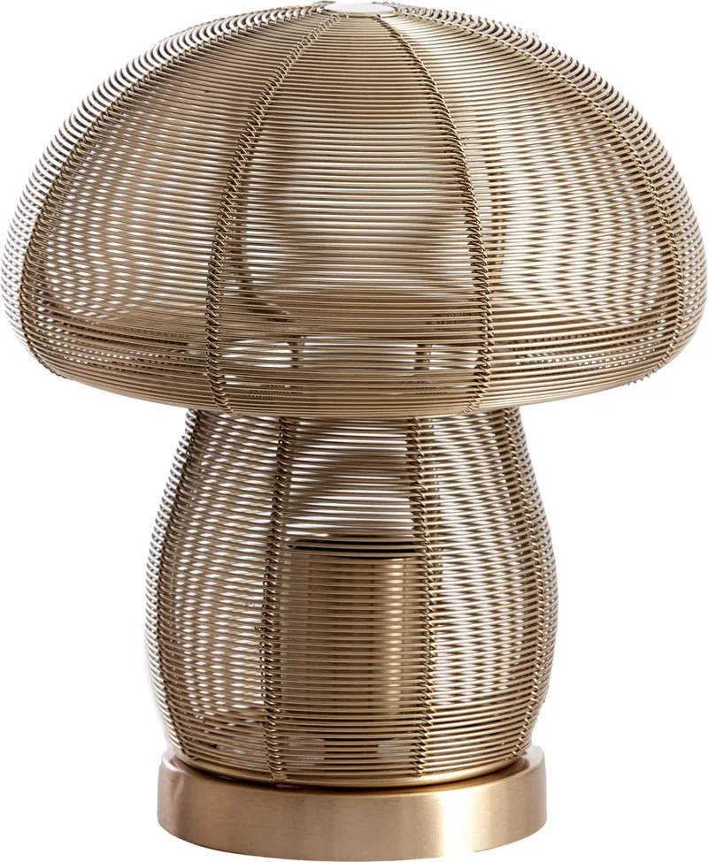 Tafellamp Mushroom 24cm van Light & Living in Goud – productfoto