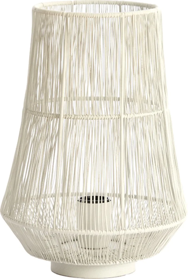 Tafellamp Ø24x33 cm BANJAR crème von Light & Living in Weiß – Produktfoto