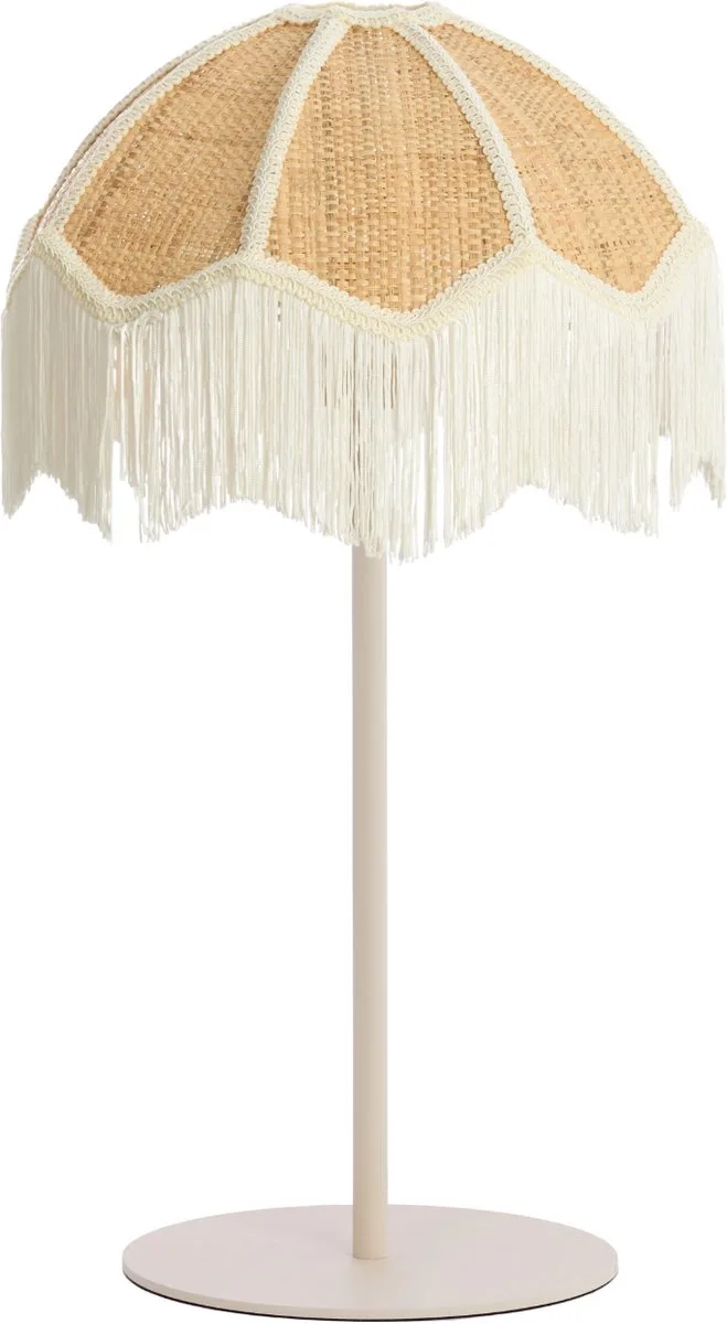 Tafellamp Renato/Sulina - Zand/Naturel - Ø35x52cm - Modern de Light & Living en Zand, Naturel – photo produit