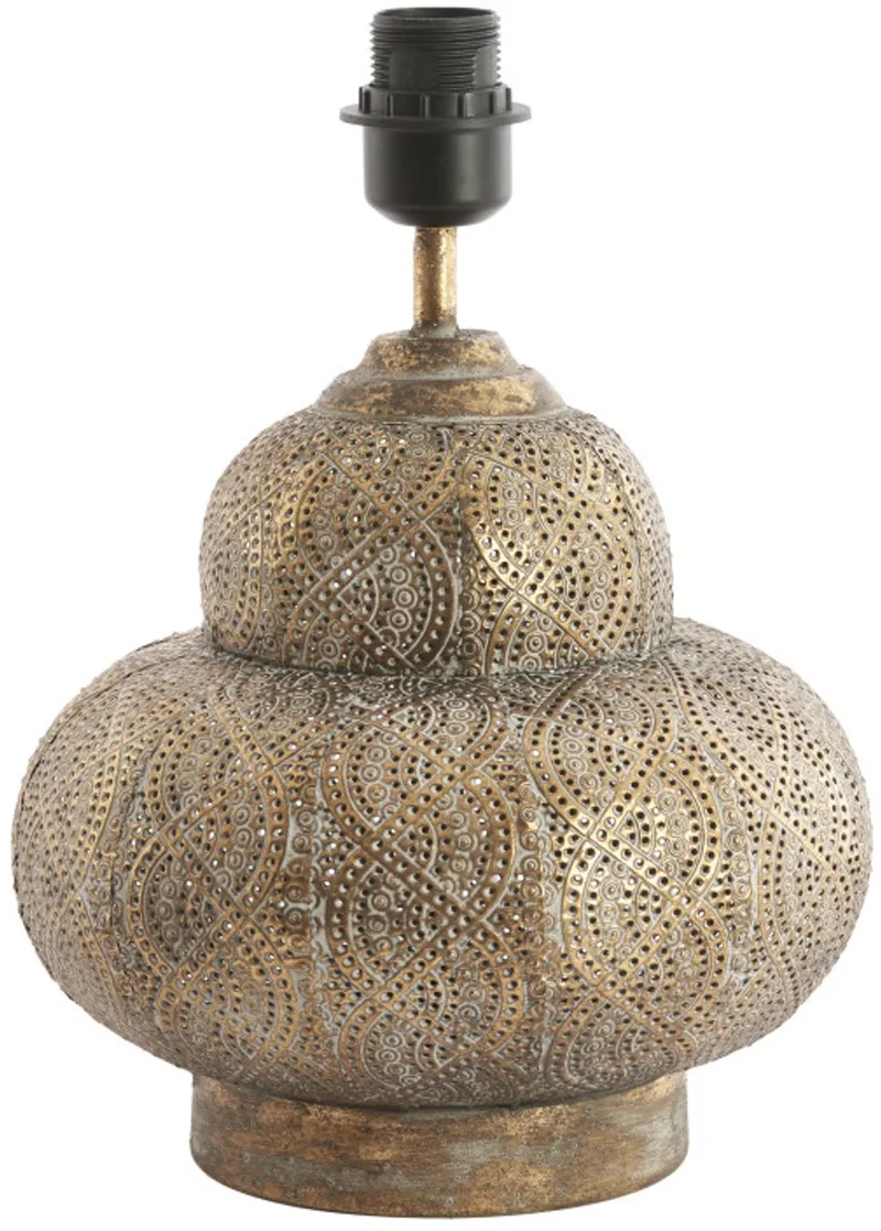 Tafellamp - Ryota - metaal - Ø 26cm - E27 - 1743885 de Light & Living en Marron – photo produit