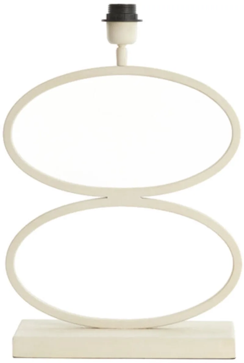 Tafellamp Stelius 42cm - (excl. kap) de Light & Living en Crème – photo produit