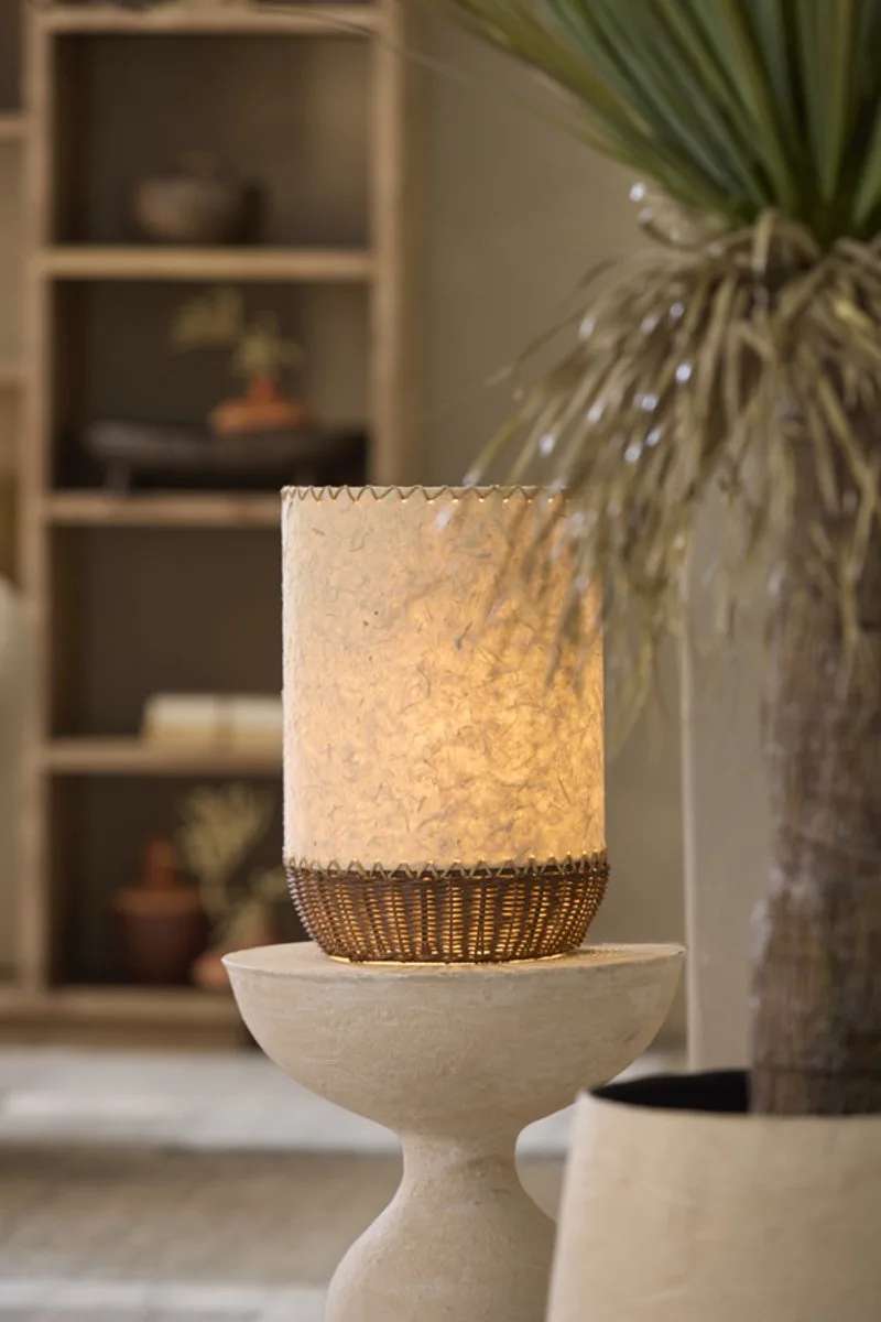 Tafellamp TIO - 24x24x36 cm van Light & Living in Bruin – productfoto