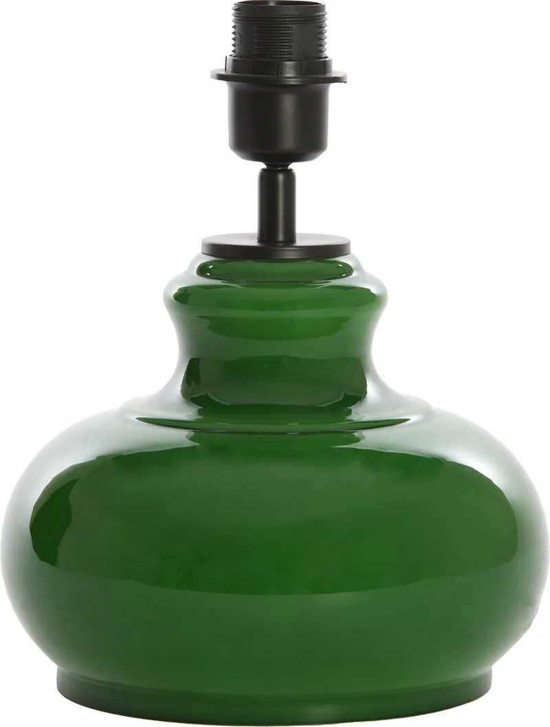 Tafellamp Verde Glas, 23cm hoog - (excl. kap) de Light & Living en Vert – photo produit