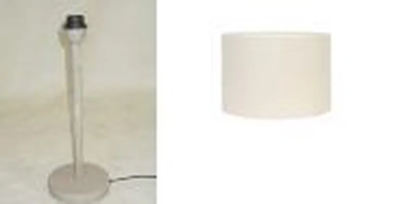 Utello tafellamp Madin h40cm Ø15cm concrete de Light & Living en Eiwit – photo produit