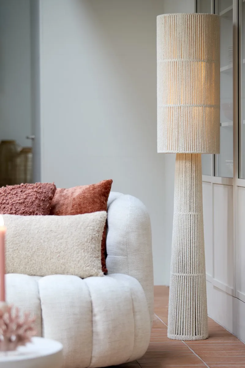 Vloerlamp MICHIEL - 30x30x160 cm von Light & Living in Weiß – Produktfoto