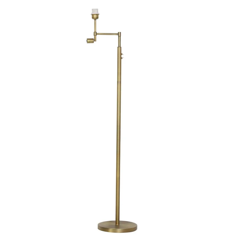 Vloerlamp MONTANA - antiek brons met LED de Light & Living en Or – photo produit