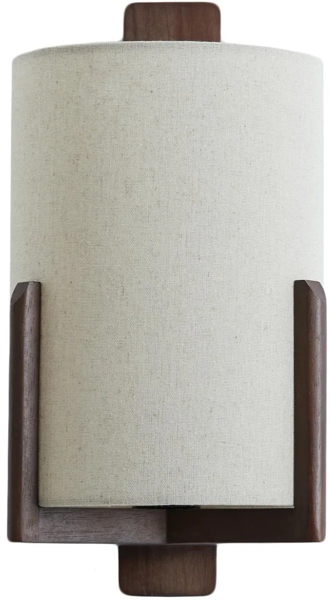 Wandlamp Litto - Donkerbruin - 22x18x36cm - Binnen Modern von Light & Living in Braun – Produktfoto