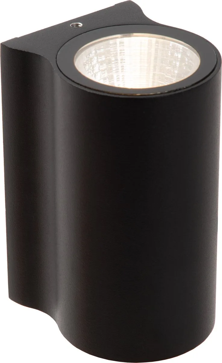 AKRA - Wandlamp Binnen/Buiten - LED - 1x6W 2700K - IP54 von Lucide in Schwarz – Produktfoto