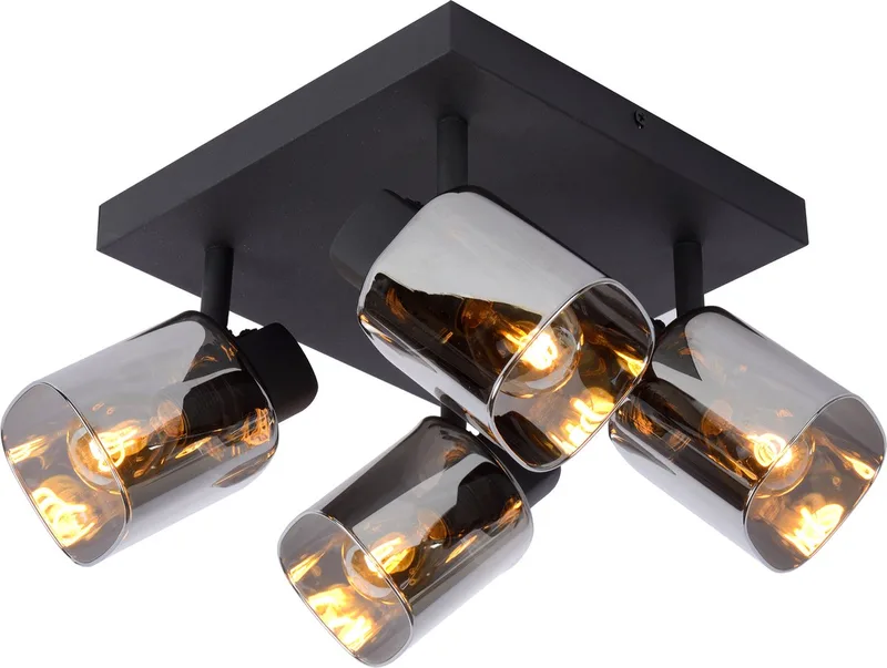 ALION - Plafondspot (Plafondlamp) - 4xE14 van Lucide in Zwart – productfoto