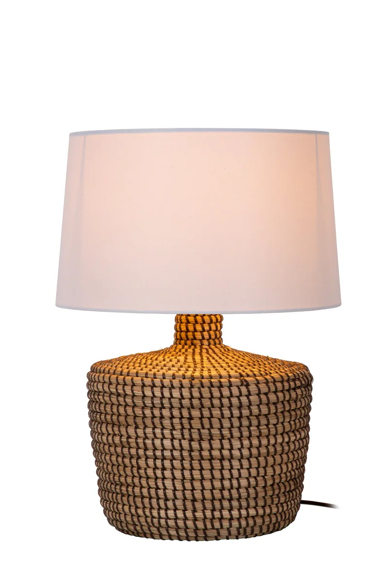 AMBALA - Tafellamp - Ø 35 cm - 1xE27 - Naturel - Premium fra Lucide – produktbillede
