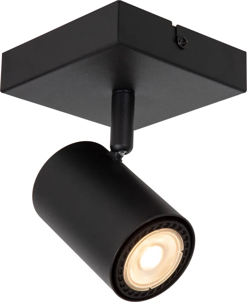 AMIGO - Plafondspot (Plafondlamp) - 1xGU10 (MR16) de Lucide en Noir – photo produit