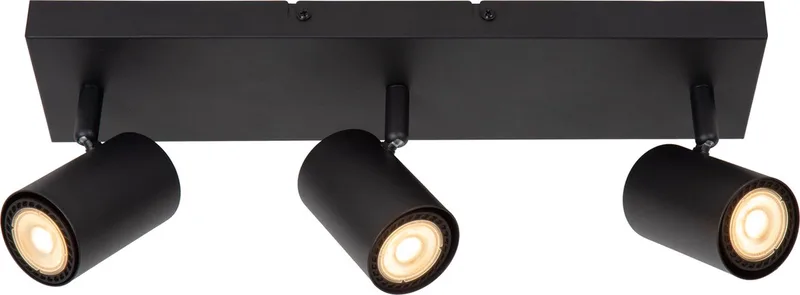 AMIGO - Plafondspot (Plafondlamp) - 3xGU10 (MR16) fra Lucide i Sort – produktbillede