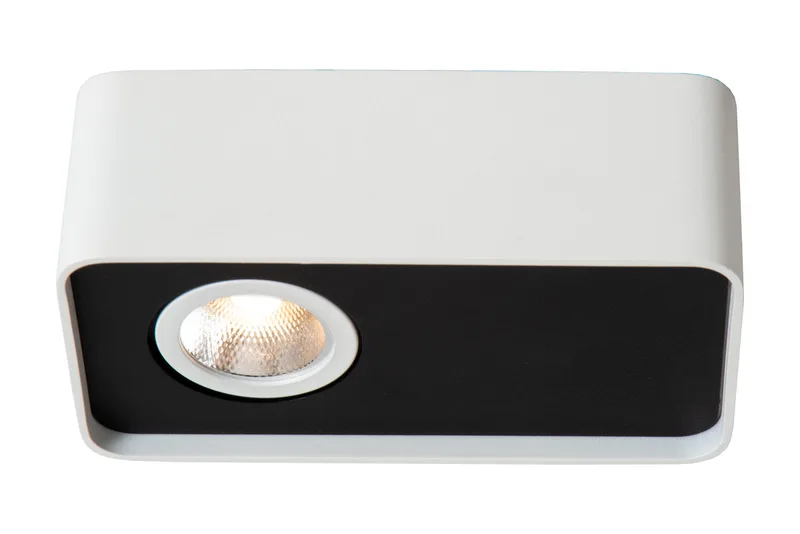 ANGULAR - Plafondspot - LED Dimb. - 1x6W 2700K - Wit - Premium de Lucide – photo produit