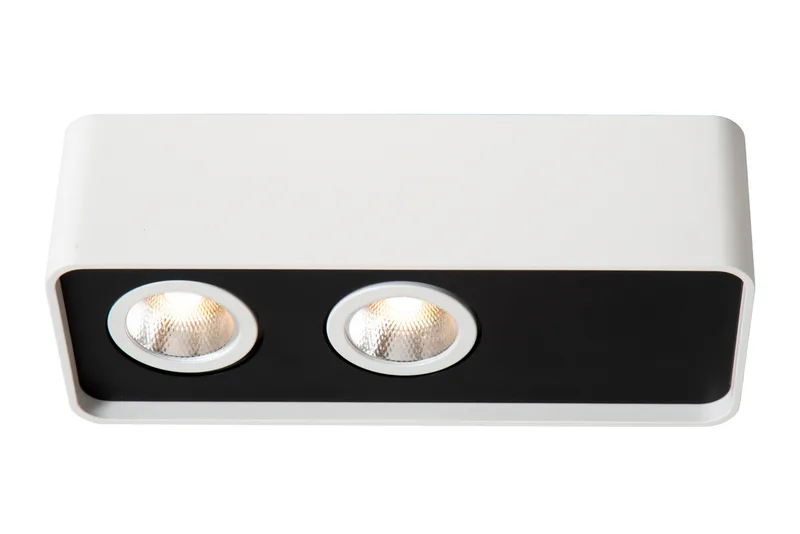 ANGULAR - Plafondspot - LED Dimb. - 2x5W 2700K - Wit - Premium de Lucide – photo produit